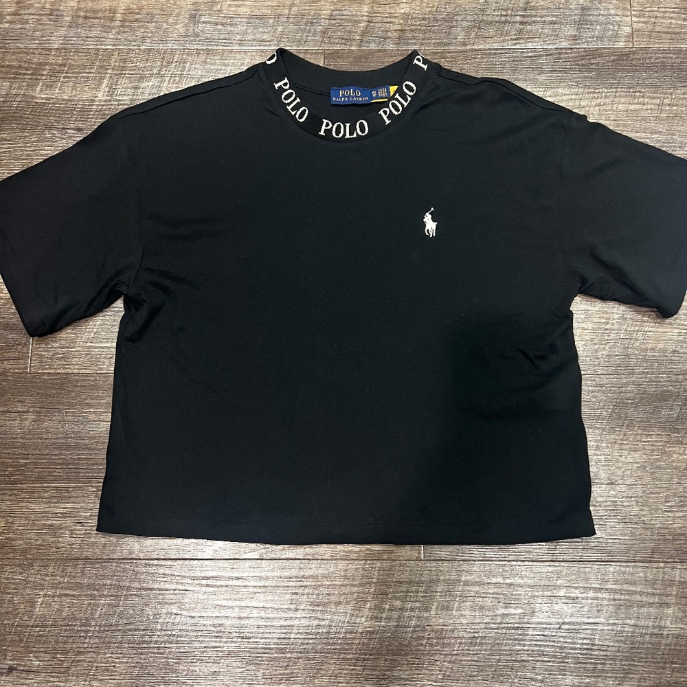 Polo ralph lauren x ASOS exclusive women cropped mock neck t-shirt XS